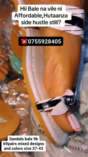 22K views · 262 reactions | Sandals bale 9k 69pairs mixed designs and colors size 37-43,for orders and deliveries contact 0755928405. #kickstawholesalers #sandals #Business #entrepreneur #delivery #instagramreels #lifestyle #facebookviral #fyp #insta #facebookreel #dollshoes #instadaily #instalike #facebook #life #love #beautiful #beauty #inspiration #viral | Kicksta Wholesalers | Facebook