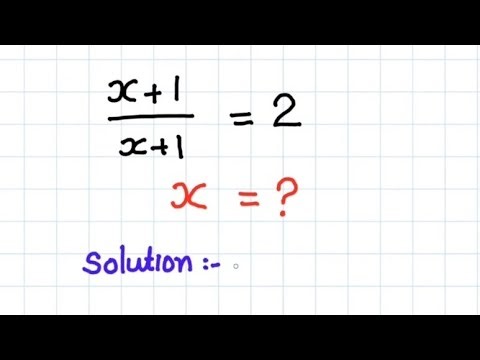 Find the value of "x" Can You Solve This Math Problem!