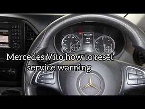Hoe voer je een service-reset uit op een Mercedes Vito uit 2019? - Mercedes Vito (MK 3, W447)