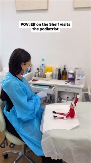 Insync Health Clinic Marrickville on Instagram: "Pedicure, but make it festive 🦶 The elves have been working overtime this Christmas, so it’s time we give them a little TLC. #insynchealthclinic #physiotherapy #footcare #podiatry #foot"
