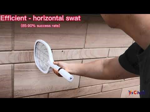 Efficient Swatting Techniques for Using an Electric Fly Swatter Racket, Bug Zapper Racket - YsChois