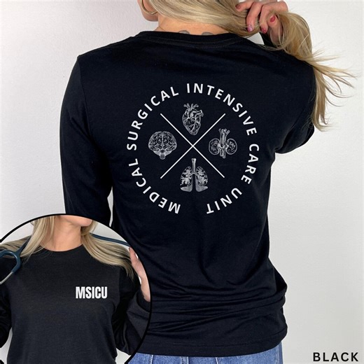 Custom Order - MSICU Long Sleeve Shirt - Etsy