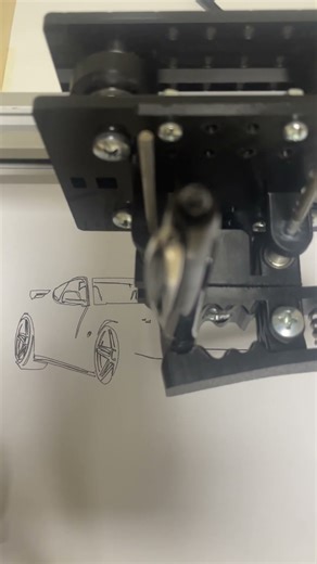 How to Draw a Ferrari 458 | Pen Plotter Timelapse