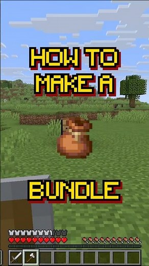 Minecraft: How to make a Bundle | Recipe 140