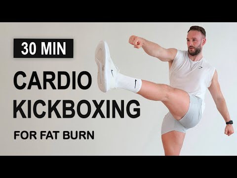 30 Min CARDIO KICKBOXING Workout | Fat Burn | All Standing & No Jumping | (No Equipment, No Repeats)