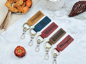 Personalized Leather Keychain, Customized Keychain, Custom Leather Key Chain, Coordinates Key Chain Longitude Latitude Keychain, Best Gift - Etsy