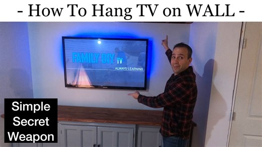 Simple steps to hang any TV on any Wall - how to hang a TV on the wall