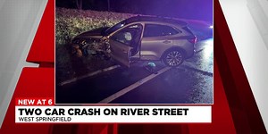 Head-on car collision on busy West Springfield road