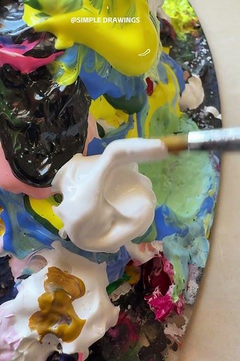 Beginner Acrylic Painting That Looks PRO! 🎨🌅✨ #acrylicpainting #shorts