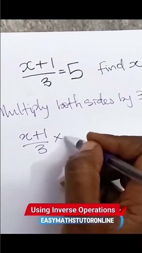 Inverse Operations🔥#easymathstutor #maths #youtubeshorts #viral