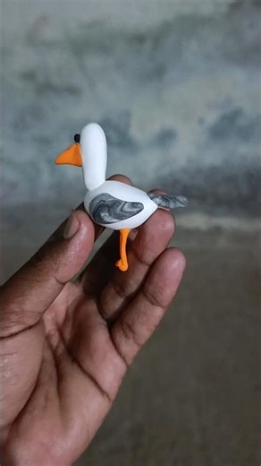 🕊️backed gull Bird🕊️🕊️clay art #shorts #youtubeshorts #art #viral
