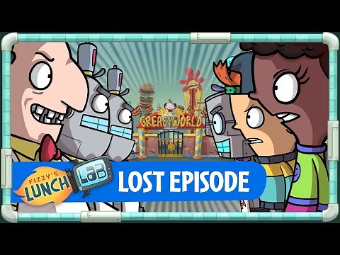 Escape from Greasy World 🎢 FIZZY'S LUNCH LAB Lost Episode 🤖 Robot Theme Park Takeover!