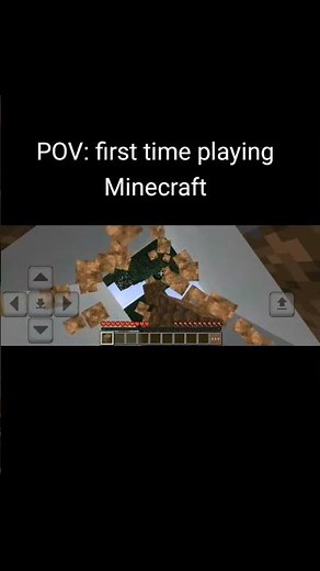 POV: first time playing Minecraft #minecraft #firsttime
