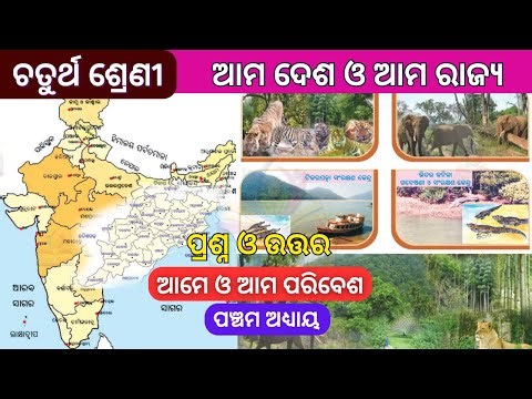 4th class paribesh chapter 5 odia medium question answer | ama desha o ama rajya