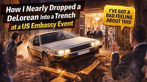 How I nearly dropped a DeLorean into a trench at US Embassy event in Dubai!