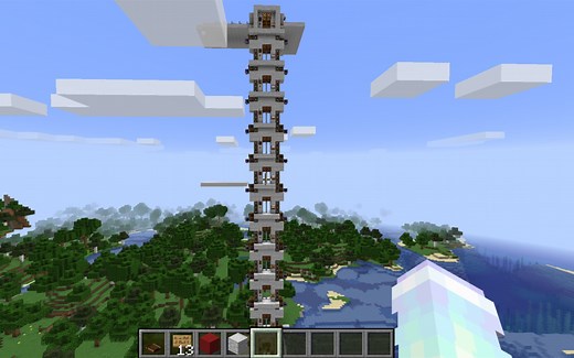 [Minecraft][机械动力]仿真开门选层电梯现场安装及调试1