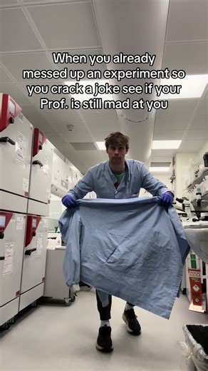 This is a joke my Prof and supervisor are great and obviously understand if I mess up an experiment I’m learning for the first time 😂 #funny#relatable#stem#biology#phd