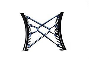 Original Magic Elastic Hair Comb - No Pressure Stretchy Adjustable Plastic Double Comb for Thick, Curly Wavy Hair - Easy Hairstyles and Long Lasting Updo's (Turquoise & Black)