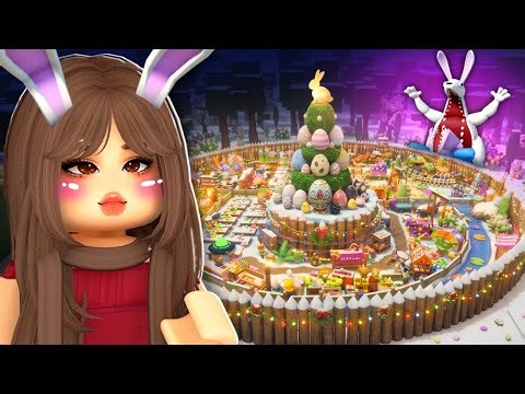 Building an EASTER BASE For an EGG HUNT In 99 NIGHTS IN THE FOREST! (Roblox)