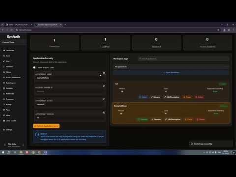 How To Setup EpicAuth C# Login System Example | New Dashbord