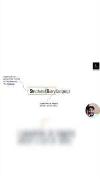 #sql #structuredquerylanguage