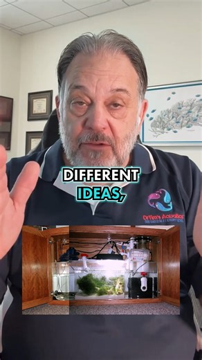 29K views · 275 reactions | Want Crystal Clear Water? Do This The back of the tank is often missed during cleaning. You can use the space below your tank to help control algae. Grow algae or bacteria in a sump to remove extra nutrients. This keeps the display tank clean and clear. Follow for more ingenious ways to maintain a clean and beautiful aquarium while keeping algae and bacteria under control. #AquariumMaintenance #AlgaeControl #DrTimsAquatics | DrTims Aquatics | Facebook
