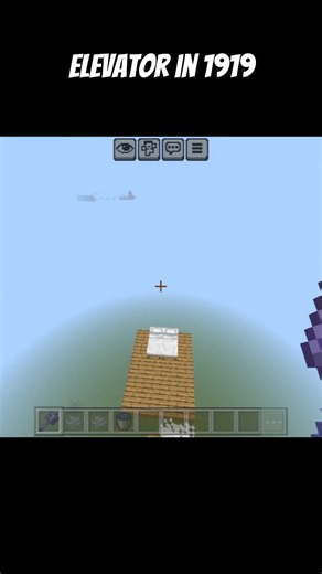 Elevator in 1919 | #shorts #minecraft #ytshorts #youtubeshorts #subscribe