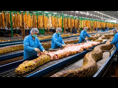Inside the Python Leather Factory: How Raw Python Skin Becomes Luxury Fashion (Full Process)