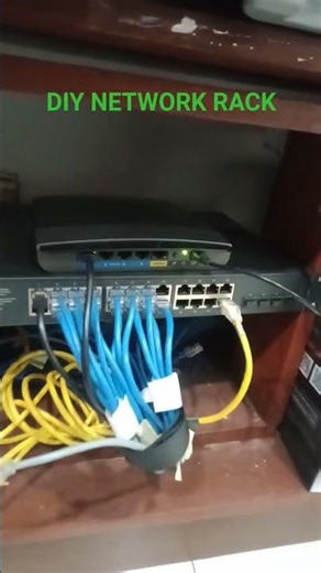 DIY NETWORK RACK SIMPLE BUT WORK Properly #shorts #networkengineers