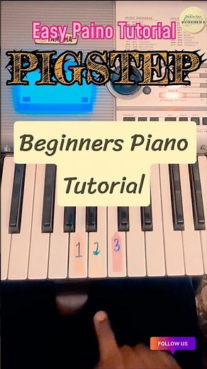 PIGSTEP | Easy Piano Tutorial ⭐️🎹 #piano #shorts #pianotutorial #easypiano