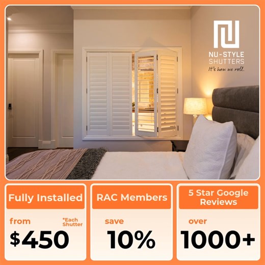 Create the home you've always wanted. 💙 Plantation shutters aren't just window coverings – they're an investment in your home's style and comfort. Control natural light with ease, enjoy year-round privacy, and add that designer touch to every room. | Nu Style Shutters