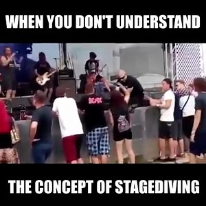 36K views · 681 reactions | Stage dive fail | Cats are Metal | Facebook