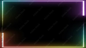 neo lighting border overlay video effects, black background overlay video effects black screen rgb lights motion lining lights on edges with black background screen effect 4k video resolution screen