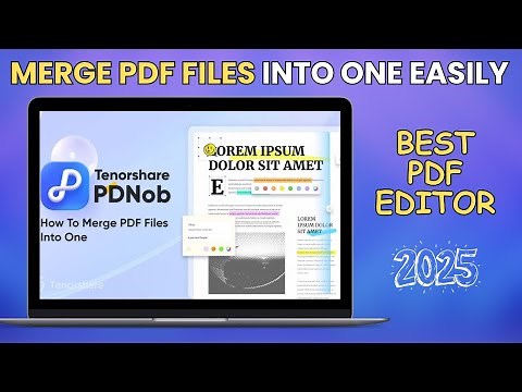 How to Merge PDF Files Into One Easily | Combine PDFs For Free with Tenorshare PDNob.