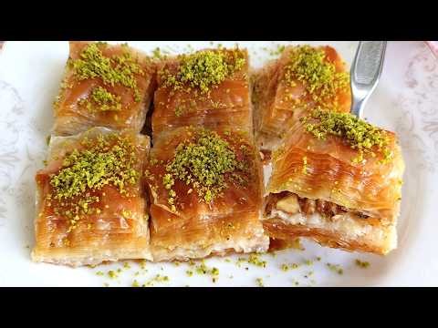 HOW TO MAKE MILK NURİYE - MILK SYRUP DESSERT TASTING LIKE BAKLAVA | Milk Nuriye Recipe
