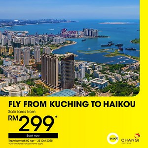 This is your sign to book your next holiday! From RM299*, fly from Kuching to your dream destinations via Singapore with Scoot. ✈️ | FlyScoot
