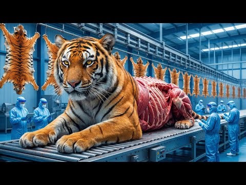 Full Process | Inside the Secret Tiger Factory – Manufacturing Million Dollar Leather Products