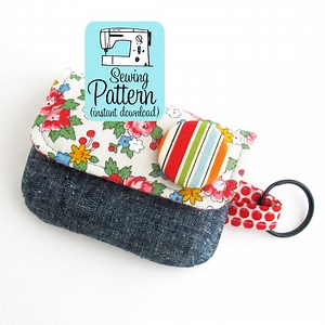 Keychain Clutch Sewing Pattern: Mini Wallet PDF (digital Download) - Etsy