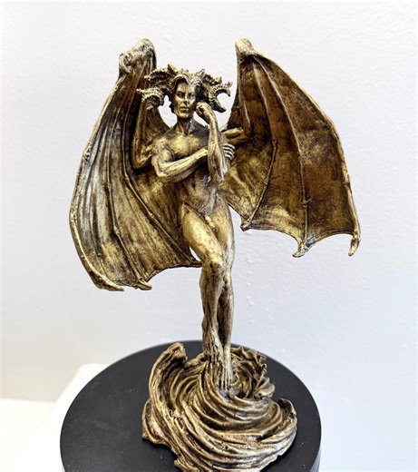 Lucifer Morning Star Statue, Half Scale | Mythological Deities Figurine | Fallen Angel Statue | Satan Altar Statue for Gothic Home Decor - Etsy