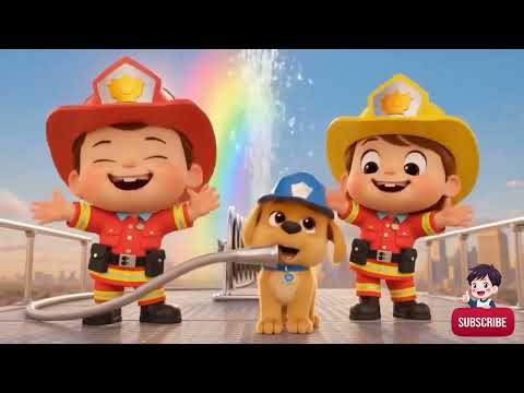 Happy Little Fire Station Rescue Song 🚒🔥 | Nursery Rhymes for Kids | Fire Truck Songs for Toddlers