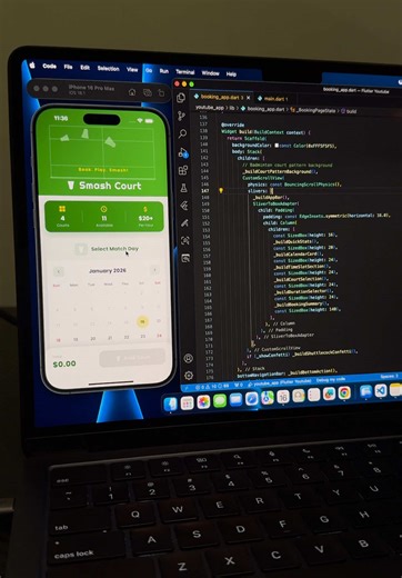 Wait… This is a Booking App? #flutter #programming #fyp