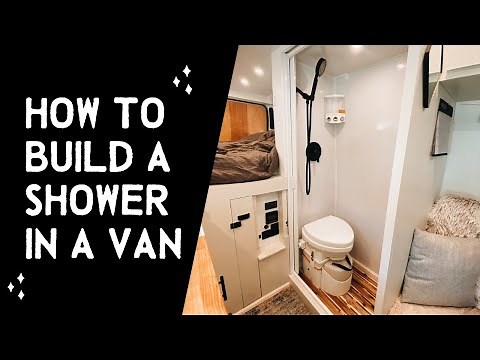 How we built a SHOWER IN A PROMASTER VAN + Nature's Head Toilet Review
