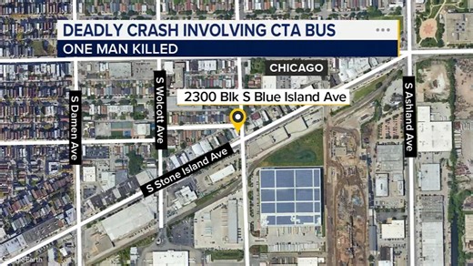 Driver killed in crash involving CTA bus in Heart of Chicago, police say