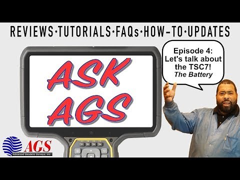 Ask AGS Episode 4: Trimble TSC7 Features - The Battery