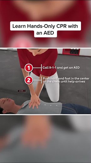 Do you know what to do in an emergency? This 2-minute video demonstrates Hands-Only CPR and using an AED. There are two simple steps that can save a life: 1. call 9-1-1, ask someone to get an AED, if available, and push hard and fast in the center of the chest. #CPR #handsonlycpr #AED