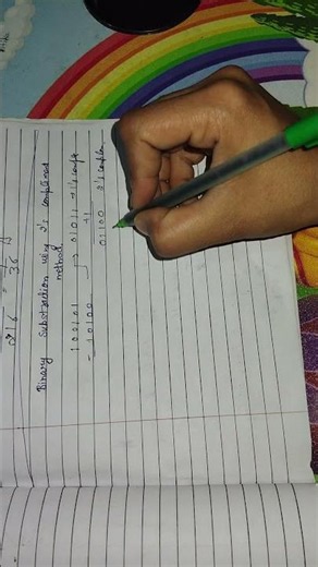 @binary substration using ,2's complement method