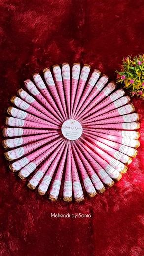 Organic Mehendi Cones 🌿 | Handmade Henna Cones | Bridal Henna | #mehndi #shorts #trending