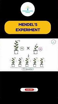Gregor Mendel Experiment Explained | Father of Genetics | NEET Biology #shorts