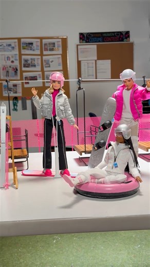 186K views · 2.4K reactions | Movie magic, but make it ᵐᶦⁿᶦᵃᵗᵘʳᵉ 羅 Want to see how Barbie and friends hit the slopes last month? Come behind the scenes with a Barbie Art Director! | Barbie | Facebook