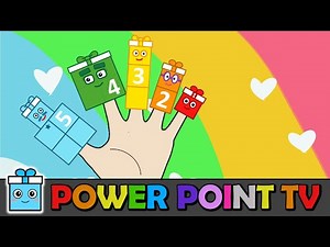 Sing Finger Family Song 🎂 with Number Box Family | Power Point TV